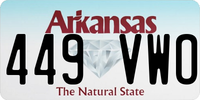 AR license plate 449VWO