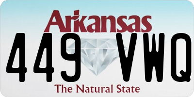 AR license plate 449VWQ
