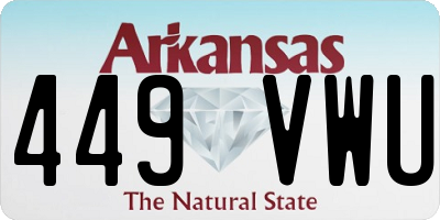 AR license plate 449VWU