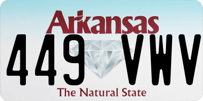 AR license plate 449VWV