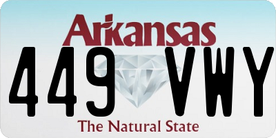 AR license plate 449VWY