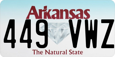 AR license plate 449VWZ
