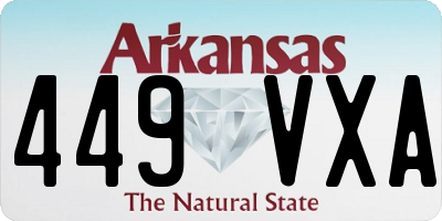 AR license plate 449VXA