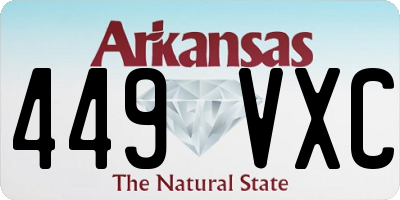 AR license plate 449VXC