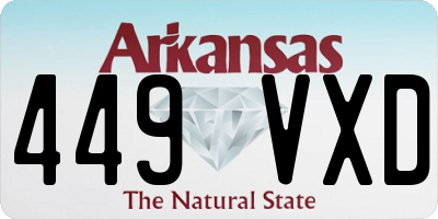 AR license plate 449VXD