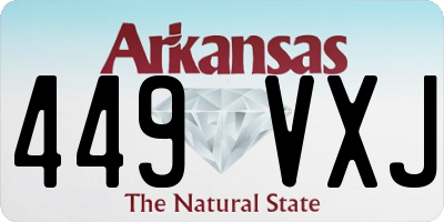 AR license plate 449VXJ