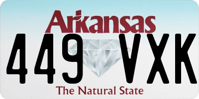 AR license plate 449VXK