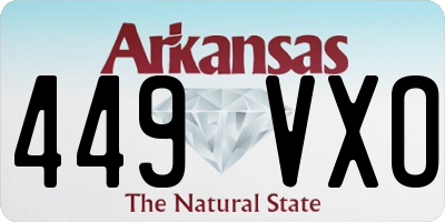 AR license plate 449VXO