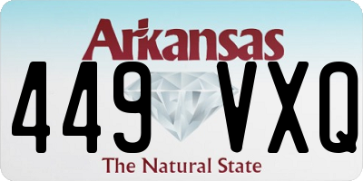 AR license plate 449VXQ