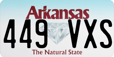 AR license plate 449VXS