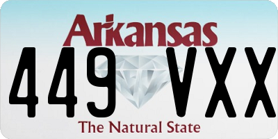AR license plate 449VXX