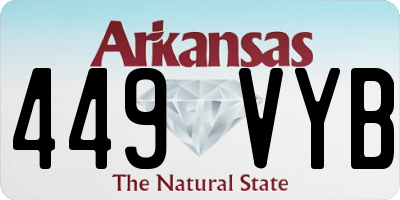 AR license plate 449VYB