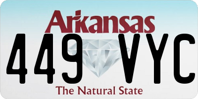 AR license plate 449VYC