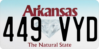 AR license plate 449VYD