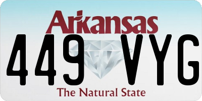AR license plate 449VYG
