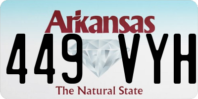 AR license plate 449VYH