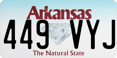 AR license plate 449VYJ