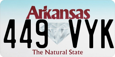 AR license plate 449VYK