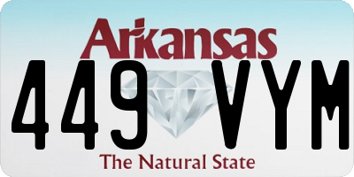 AR license plate 449VYM