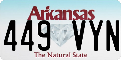 AR license plate 449VYN