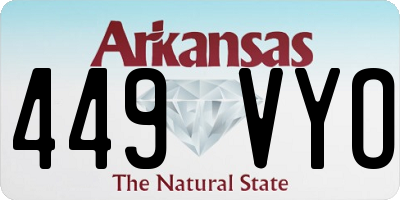 AR license plate 449VYO