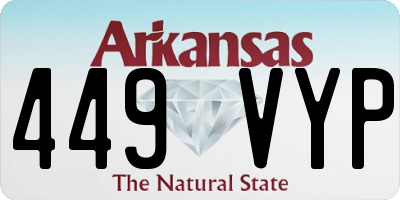 AR license plate 449VYP