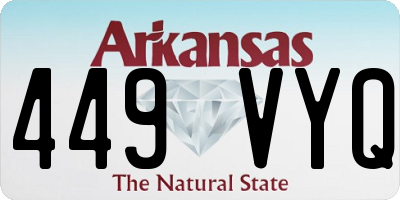 AR license plate 449VYQ