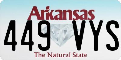 AR license plate 449VYS