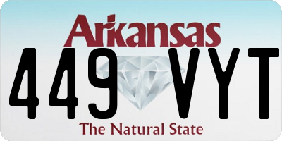 AR license plate 449VYT