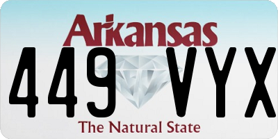 AR license plate 449VYX