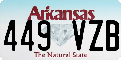 AR license plate 449VZB