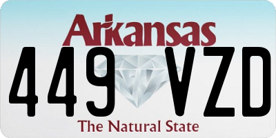 AR license plate 449VZD