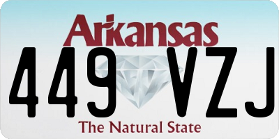 AR license plate 449VZJ