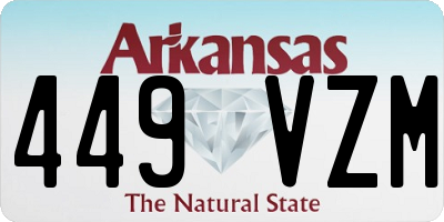 AR license plate 449VZM