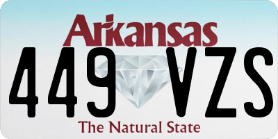 AR license plate 449VZS