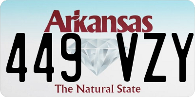 AR license plate 449VZY