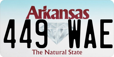 AR license plate 449WAE