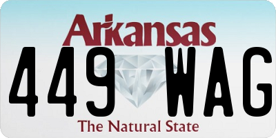 AR license plate 449WAG