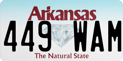 AR license plate 449WAM