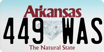 AR license plate 449WAS