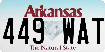 AR license plate 449WAT
