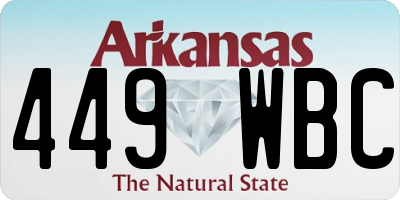AR license plate 449WBC