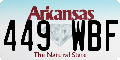AR license plate 449WBF