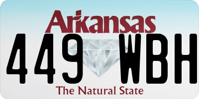 AR license plate 449WBH