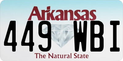 AR license plate 449WBI