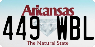 AR license plate 449WBL