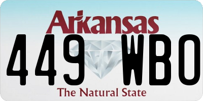 AR license plate 449WBO