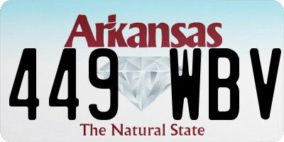 AR license plate 449WBV