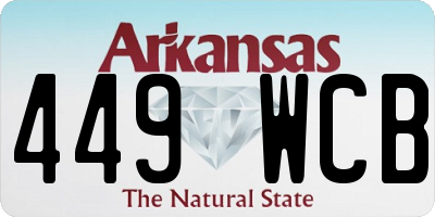 AR license plate 449WCB