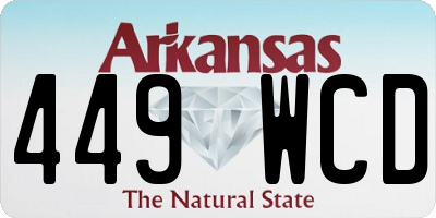 AR license plate 449WCD